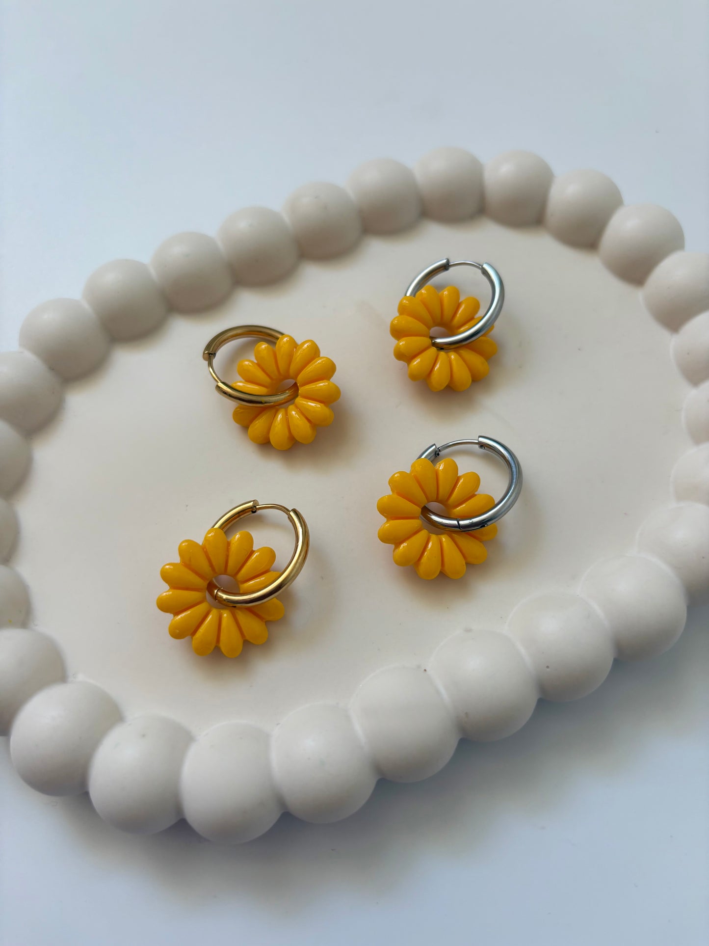 Boucles Marguerite - Jaune