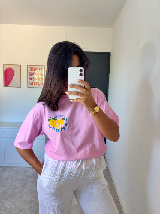 T-shirt Lemon - Rose