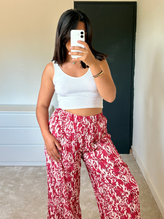 Pantalon Eléa - Bohème rouge