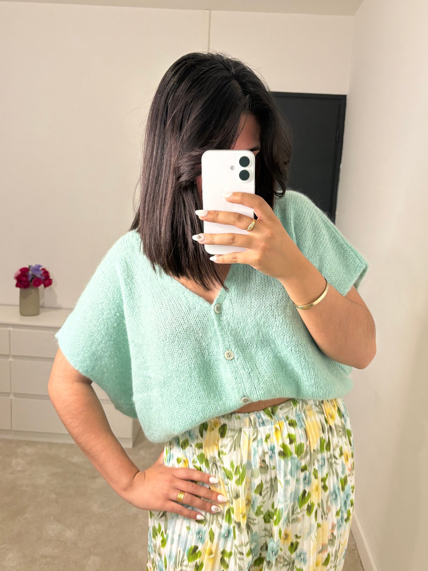 Gilet Chloé - Vert d'eau