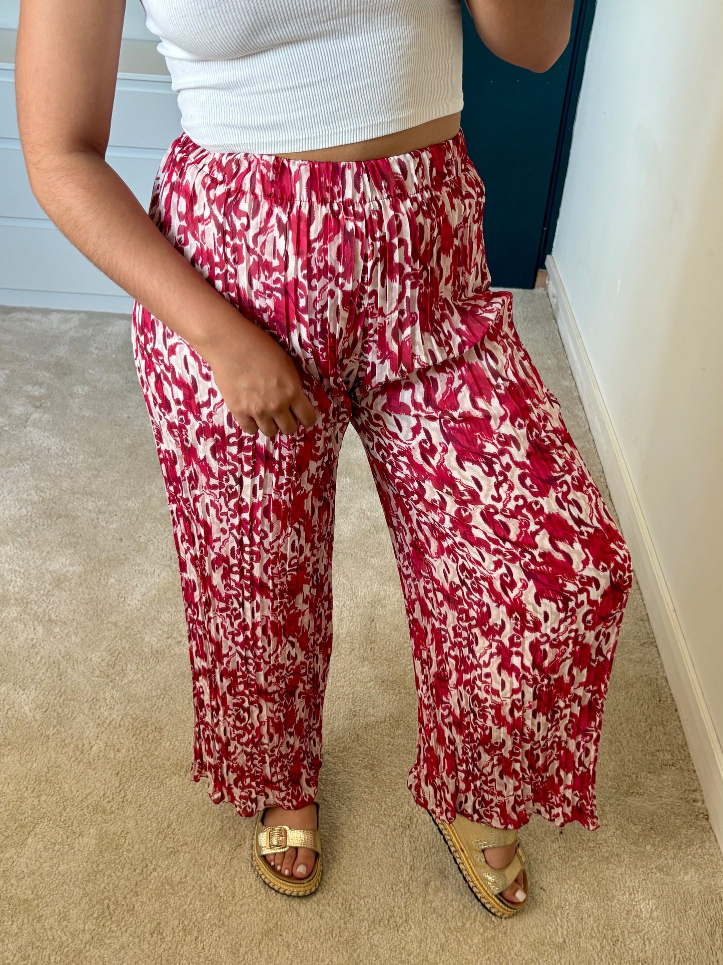 Pantalon Eléa - Bohème rouge