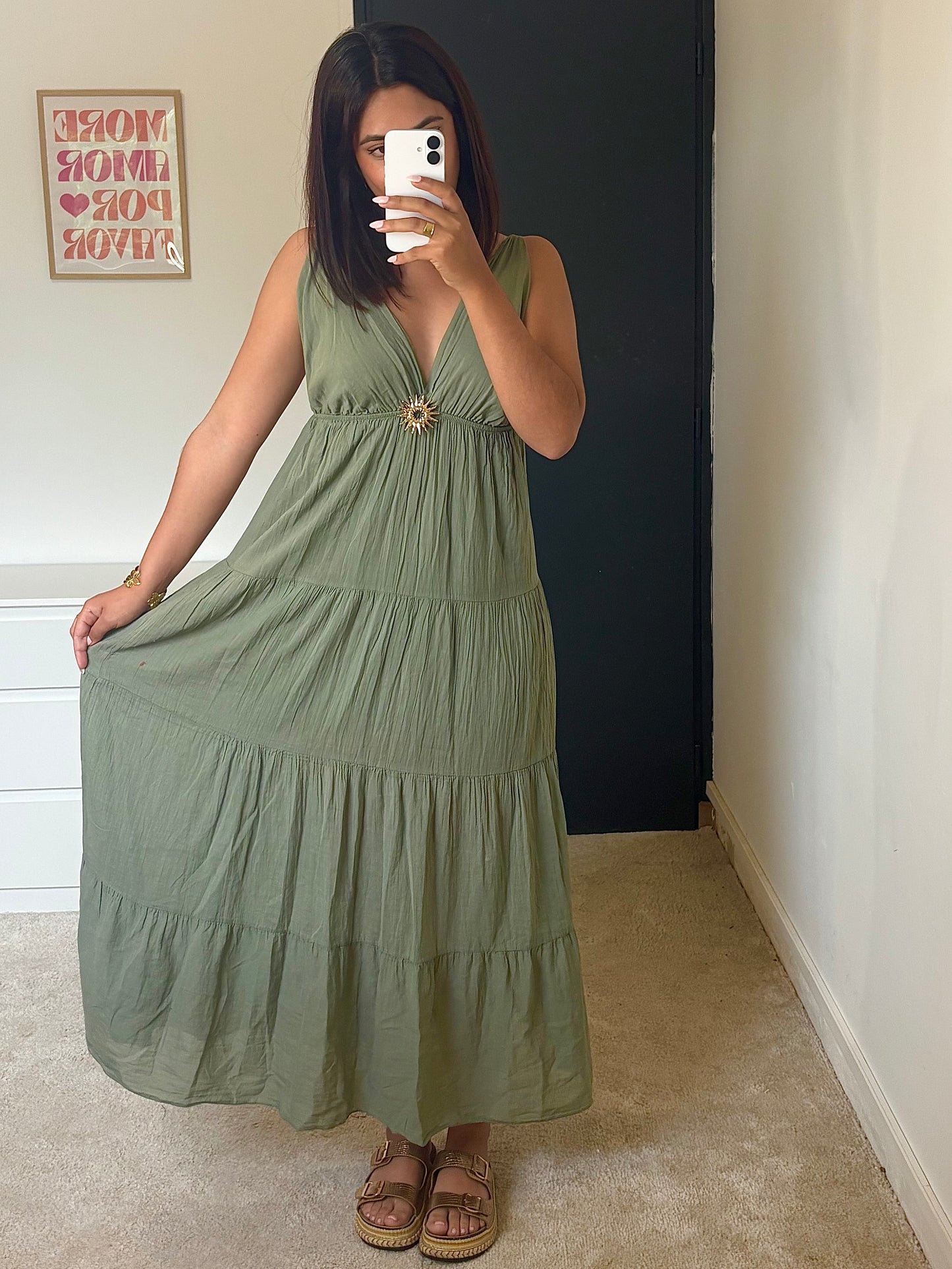 Robe Isïa - Kaki