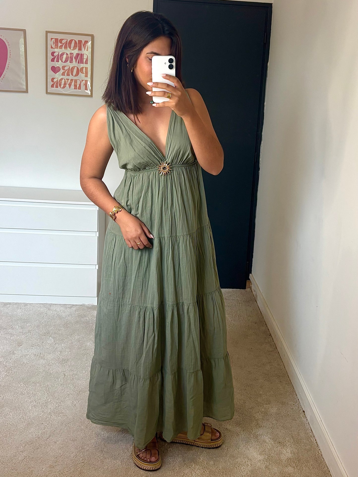 Robe Isïa - Kaki