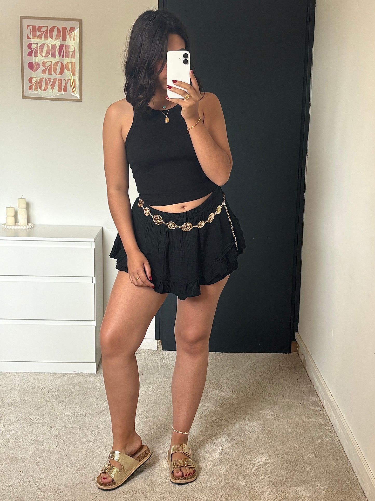 Jupe-short Lisa - Noire