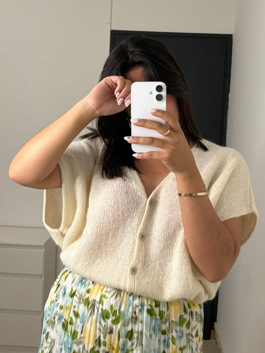 Gilet Chloé - Blanc cassé