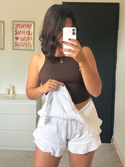 Jupe-short Lisa - Blanc