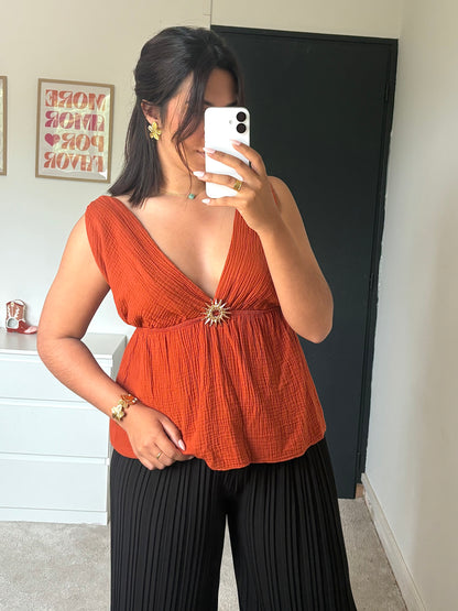 Top Isïa - Terracotta
