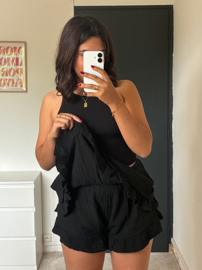 Jupe-short Lisa - Noire