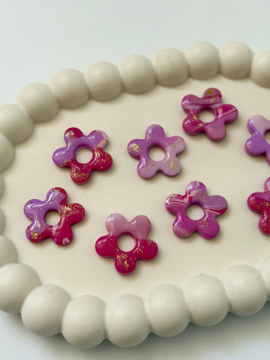 Boucles Flora - Marbré rose