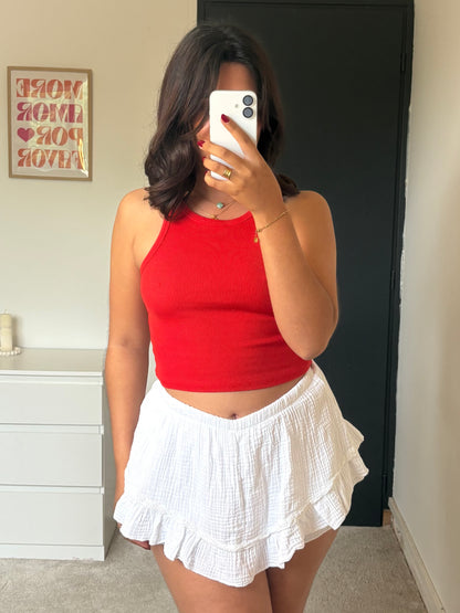 Jupe-short Lisa - Blanc