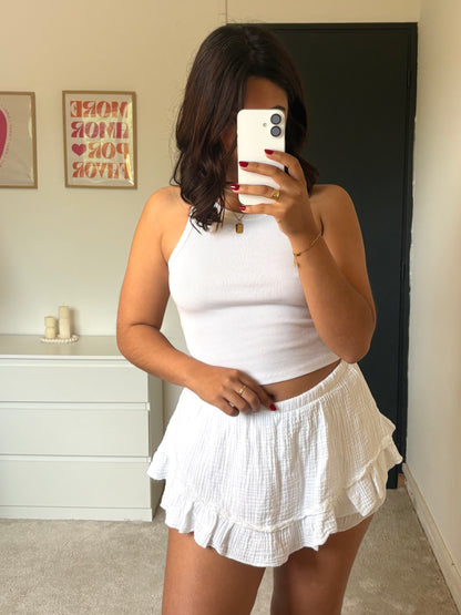 Jupe-short Lisa - Blanc