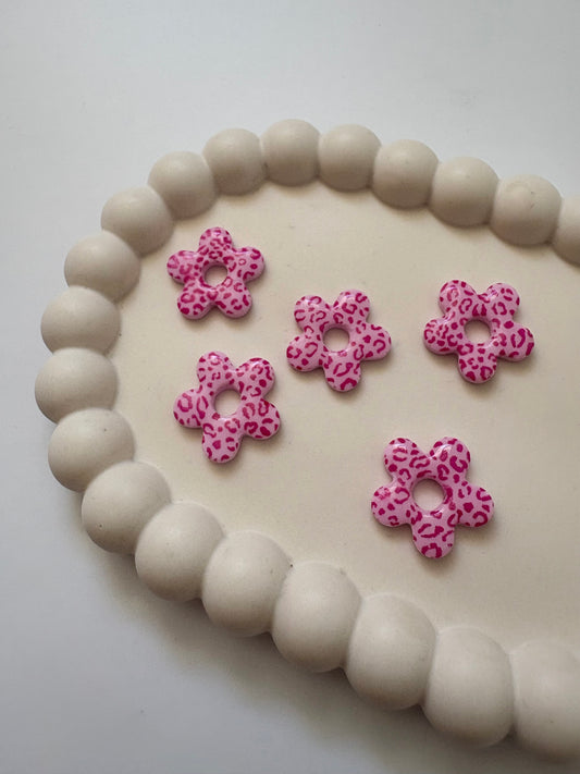 Boucles Flora - Léopard rose