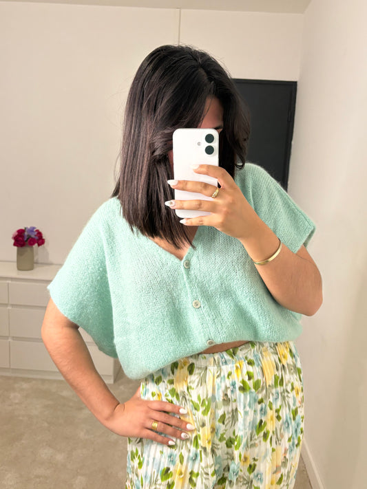Gilet Chloé - Vert d'eau