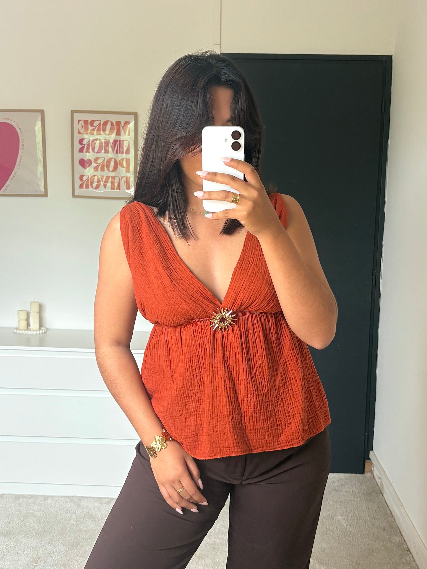 Top Isïa - Terracotta