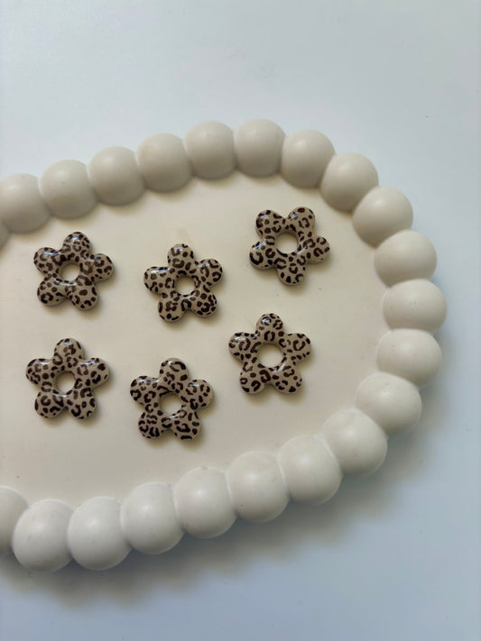 Boucles Flora - Léopard beige