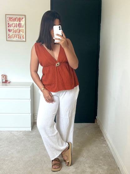 Top Isïa - Terracotta
